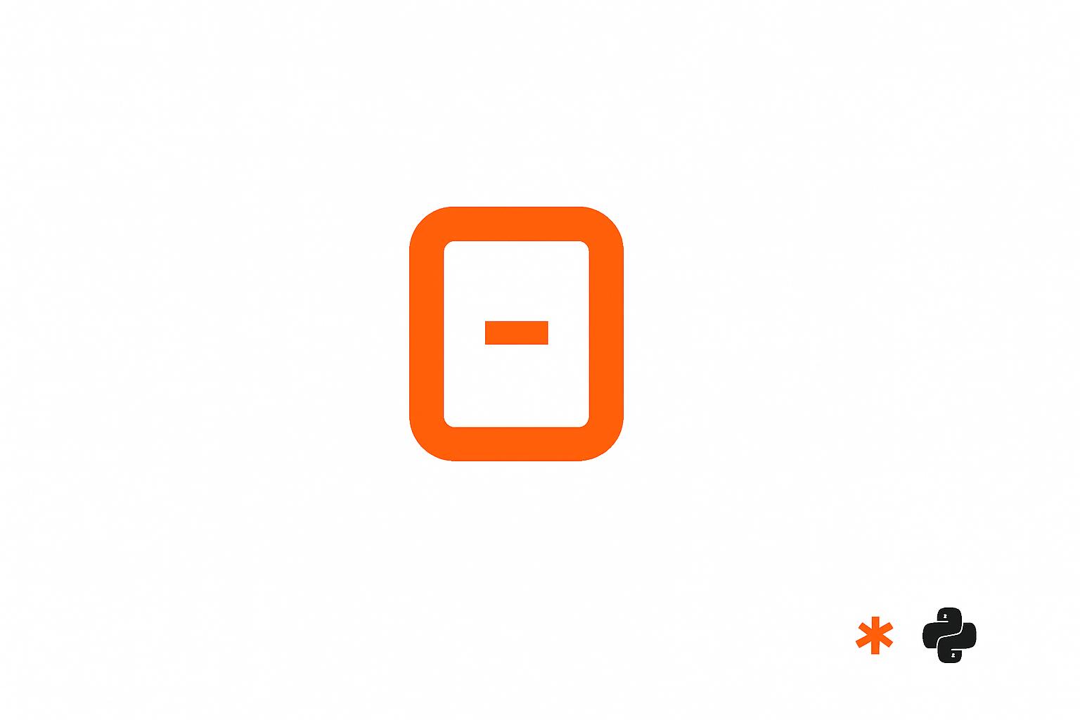 Orange square-bracket cache glyph on a stark white field with small Anthropic and Python micro-marks. Editorial cache illustration in the PromptAttic style.